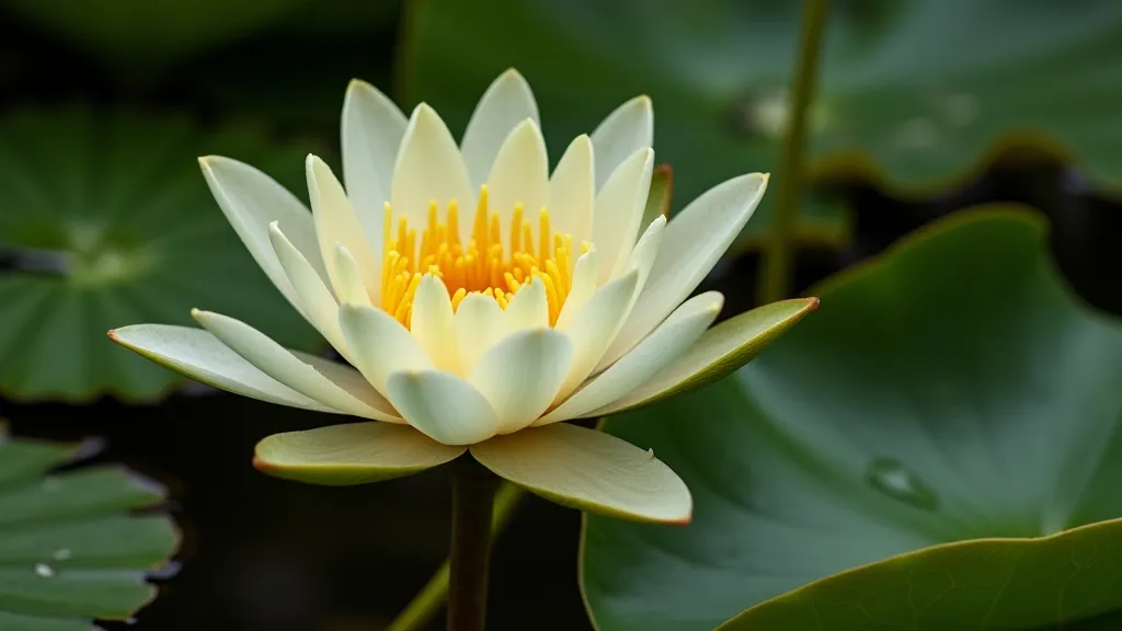 Hardy water lily flower